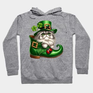 Persian Cat Shoes For Patricks Day Hoodie